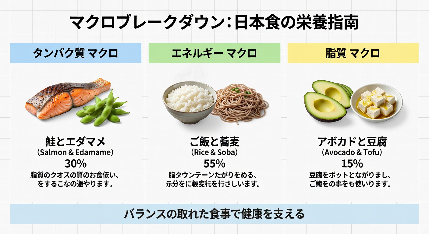 マクロ栄養素の内訳